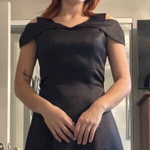 Black Floor Length Concert Dress